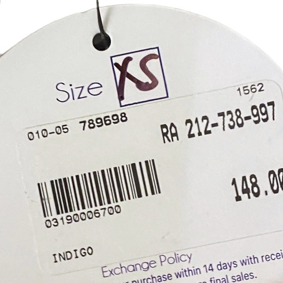 NWT RAILS Womens Stripe Smocked Wrap Crop Top Juliana Coco Linen Cream Gray XS - Picture 10 of 16